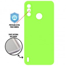 Capa Motorola Moto E7 Power - Cover Protector Verde Limão